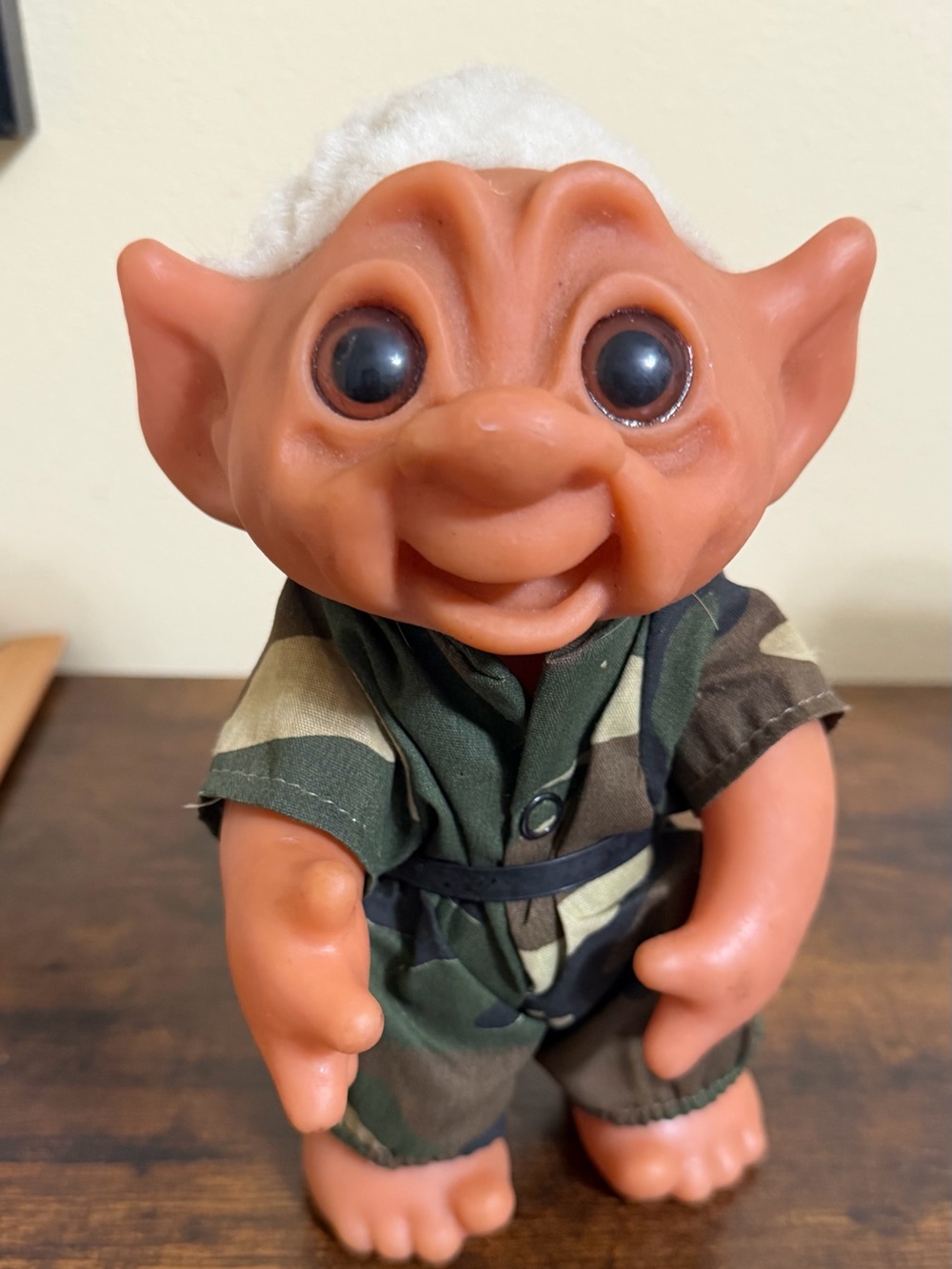 Vintage Thomas Dam 1977 Troll Soldier Camo Army G.I.